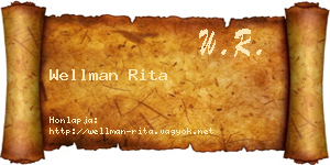 Wellman Rita névjegykártya